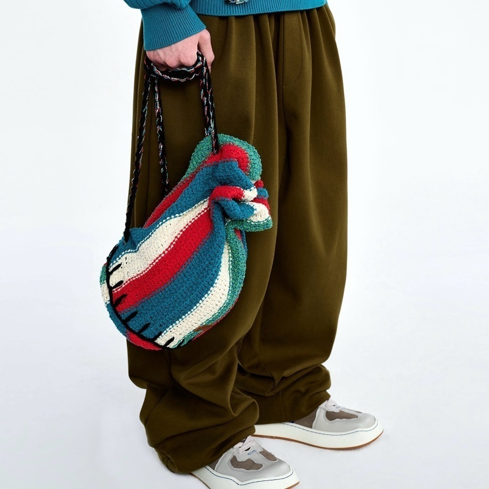 Ader Error Casual Jelly Striped Bucket Backpack Multi Bag​​​​​​ - Picture 3 of 16